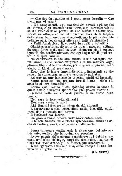 La commedia umana giornale-opuscolo settimanale