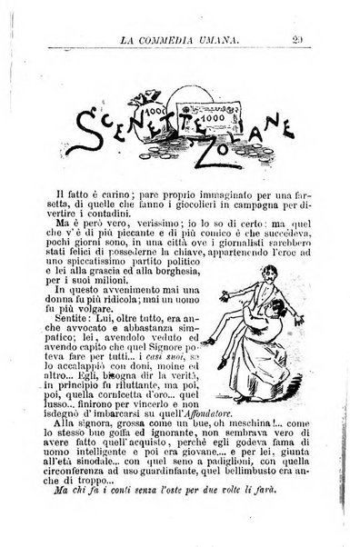 La commedia umana giornale-opuscolo settimanale