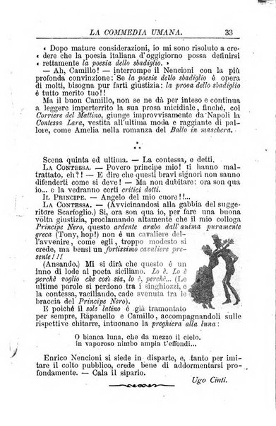 La commedia umana giornale-opuscolo settimanale