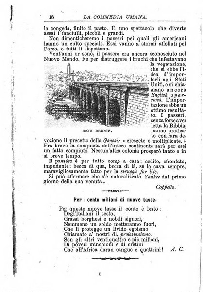 La commedia umana giornale-opuscolo settimanale