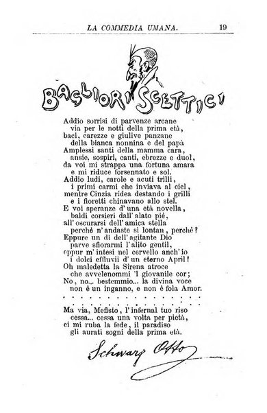 La commedia umana giornale-opuscolo settimanale