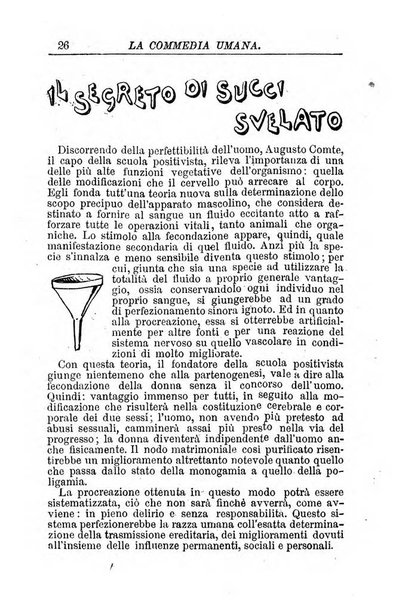 La commedia umana giornale-opuscolo settimanale