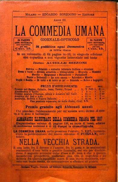 La commedia umana giornale-opuscolo settimanale