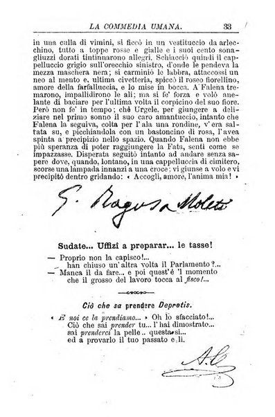 La commedia umana giornale-opuscolo settimanale