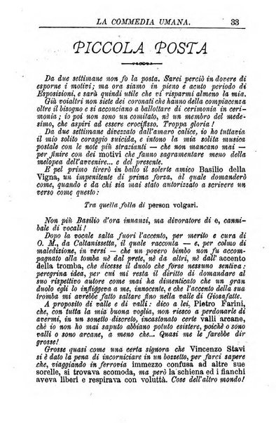 La commedia umana giornale-opuscolo settimanale