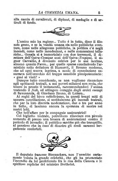 La commedia umana giornale-opuscolo settimanale