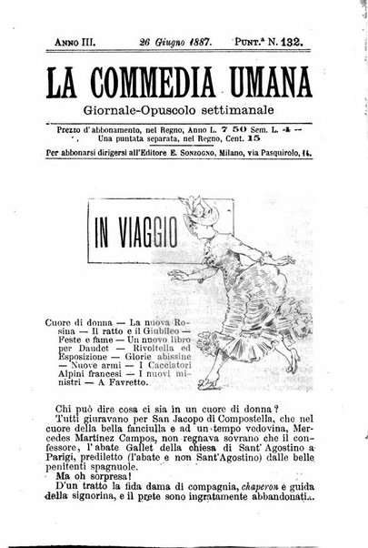 La commedia umana giornale-opuscolo settimanale