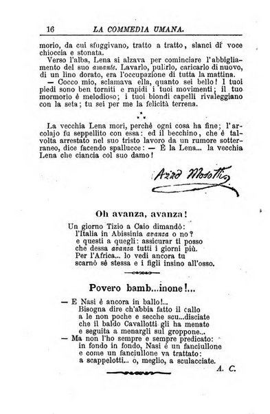 La commedia umana giornale-opuscolo settimanale