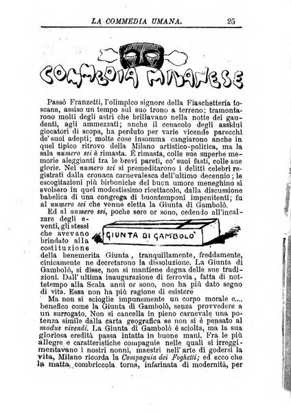 La commedia umana giornale-opuscolo settimanale