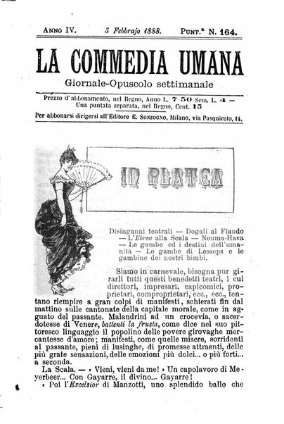 La commedia umana giornale-opuscolo settimanale