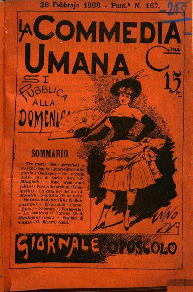 La commedia umana giornale-opuscolo settimanale