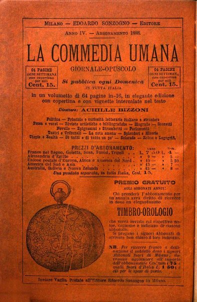 La commedia umana giornale-opuscolo settimanale