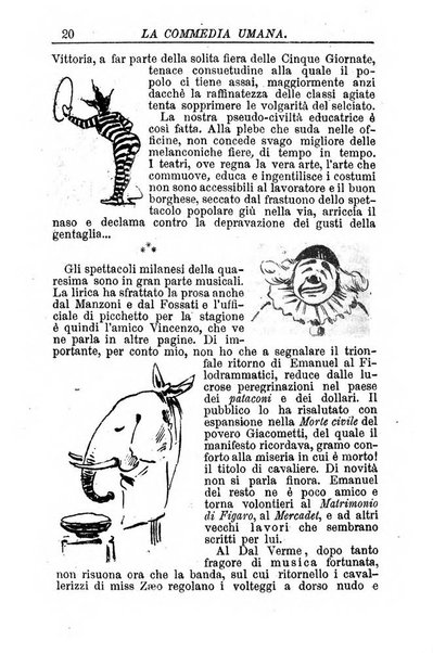 La commedia umana giornale-opuscolo settimanale