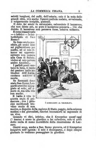 La commedia umana giornale-opuscolo settimanale