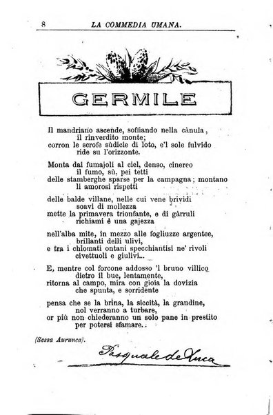 La commedia umana giornale-opuscolo settimanale