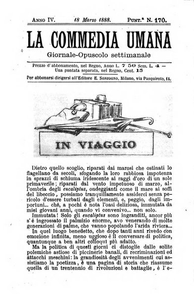 La commedia umana giornale-opuscolo settimanale