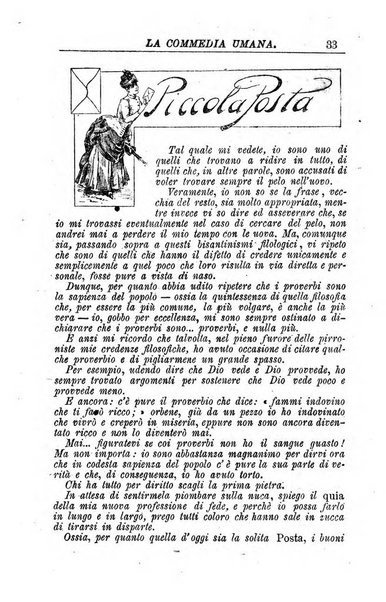 La commedia umana giornale-opuscolo settimanale