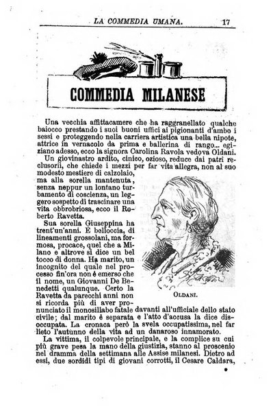 La commedia umana giornale-opuscolo settimanale