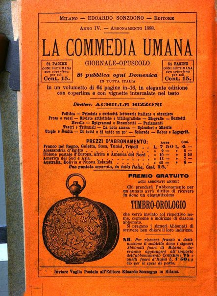 La commedia umana giornale-opuscolo settimanale