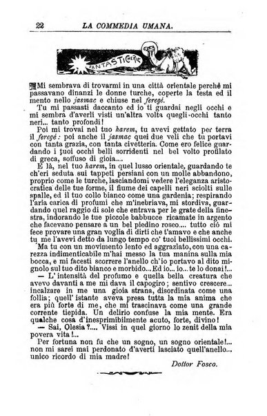 La commedia umana giornale-opuscolo settimanale