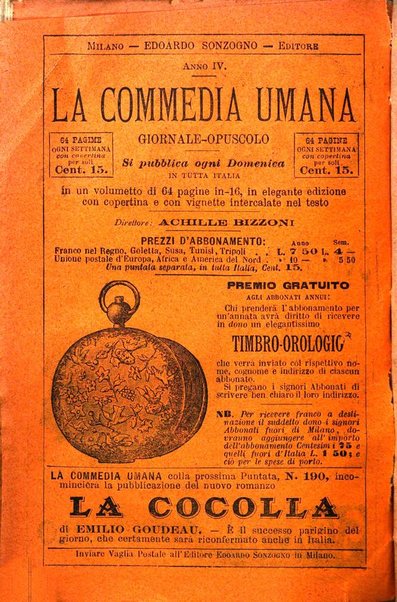 La commedia umana giornale-opuscolo settimanale