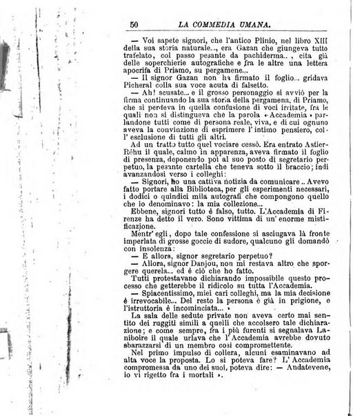 La commedia umana giornale-opuscolo settimanale