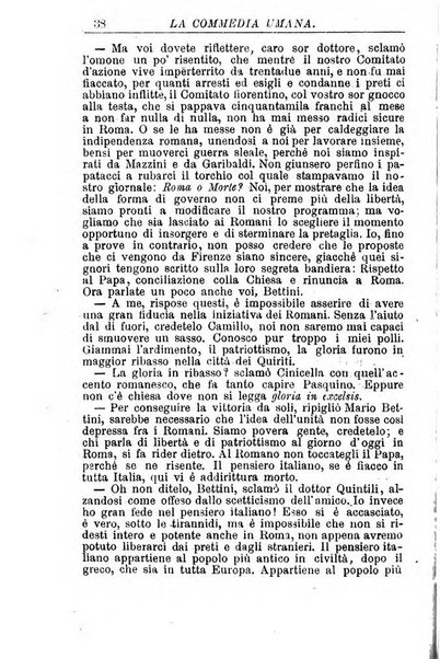 La commedia umana giornale-opuscolo settimanale