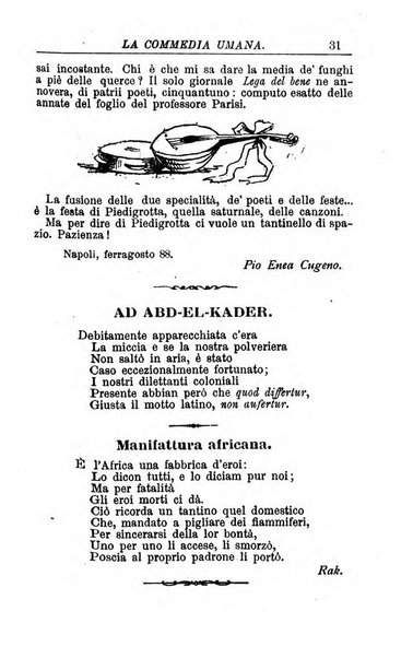 La commedia umana giornale-opuscolo settimanale