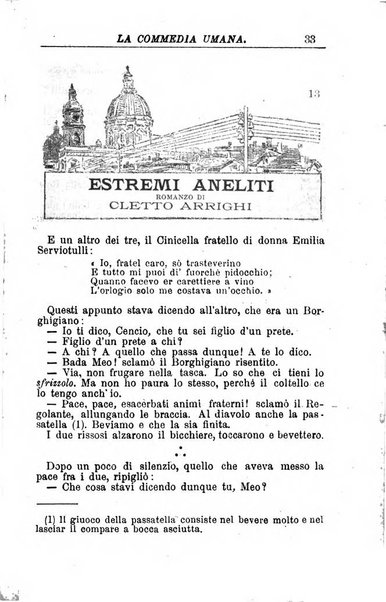 La commedia umana giornale-opuscolo settimanale