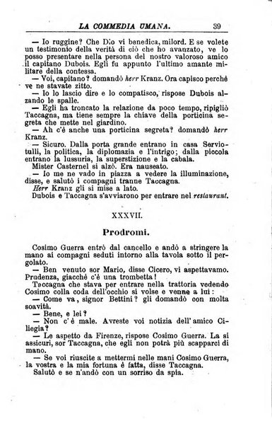 La commedia umana giornale-opuscolo settimanale