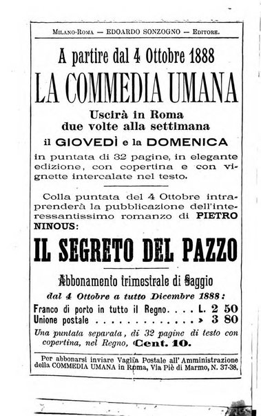 La commedia umana giornale-opuscolo settimanale