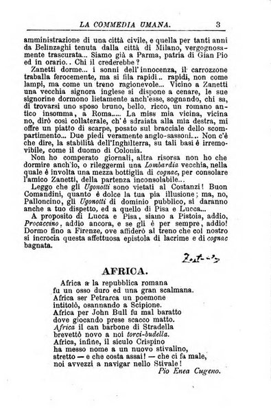 La commedia umana giornale-opuscolo settimanale