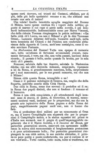 La commedia umana giornale-opuscolo settimanale