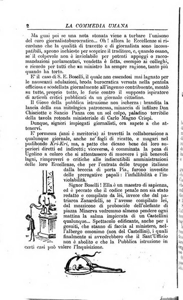 La commedia umana giornale-opuscolo settimanale