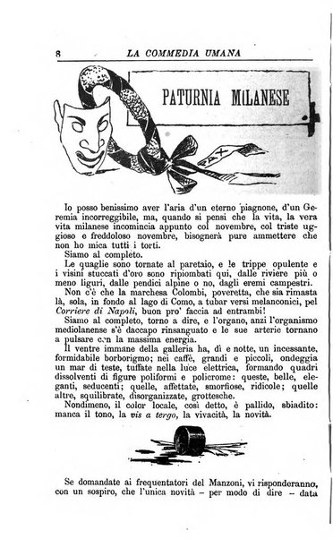 La commedia umana giornale-opuscolo settimanale