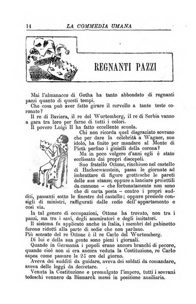 La commedia umana giornale-opuscolo settimanale