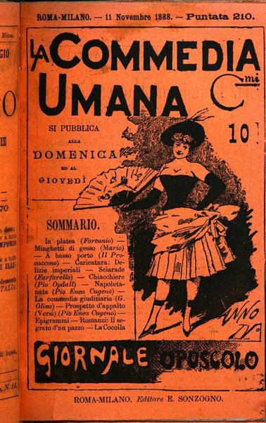 La commedia umana giornale-opuscolo settimanale