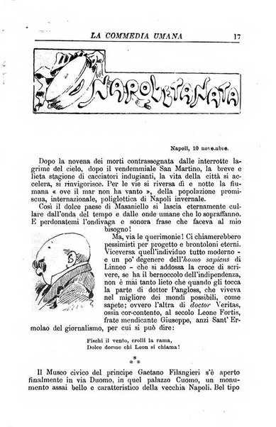 La commedia umana giornale-opuscolo settimanale