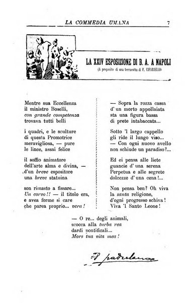 La commedia umana giornale-opuscolo settimanale