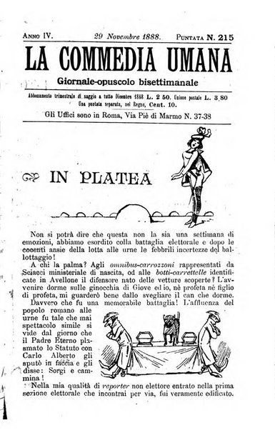 La commedia umana giornale-opuscolo settimanale