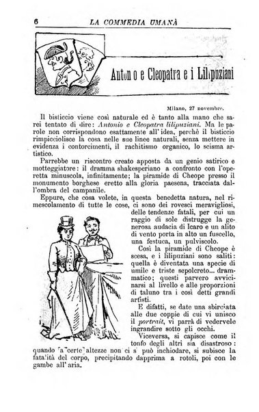 La commedia umana giornale-opuscolo settimanale