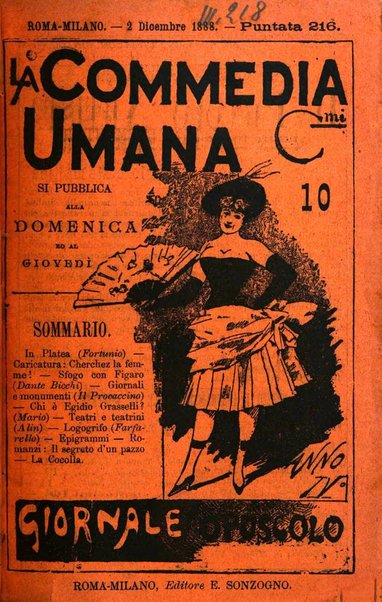 La commedia umana giornale-opuscolo settimanale