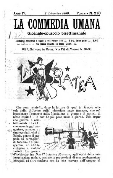 La commedia umana giornale-opuscolo settimanale