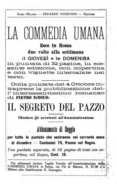 La commedia umana giornale-opuscolo settimanale