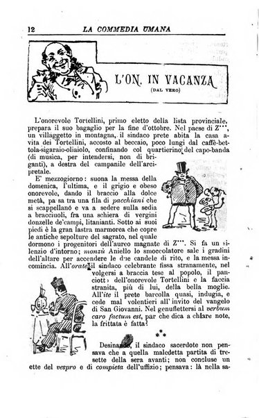 La commedia umana giornale-opuscolo settimanale