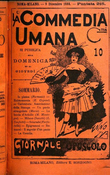 La commedia umana giornale-opuscolo settimanale