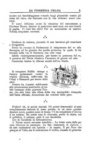 La commedia umana giornale-opuscolo settimanale