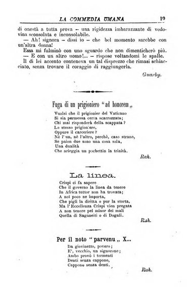 La commedia umana giornale-opuscolo settimanale