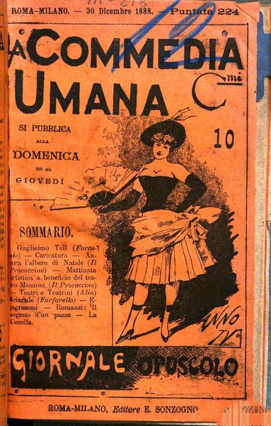 La commedia umana giornale-opuscolo settimanale