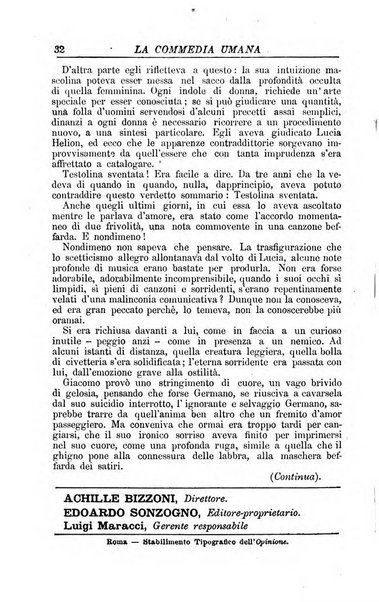 La commedia umana giornale-opuscolo settimanale